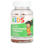 California Gold Nutrition, добавка с мультивитаминами и минералами для детей, без желатина, натуральный малиновый вкус, 60 вегетарианских жевательных таблеток