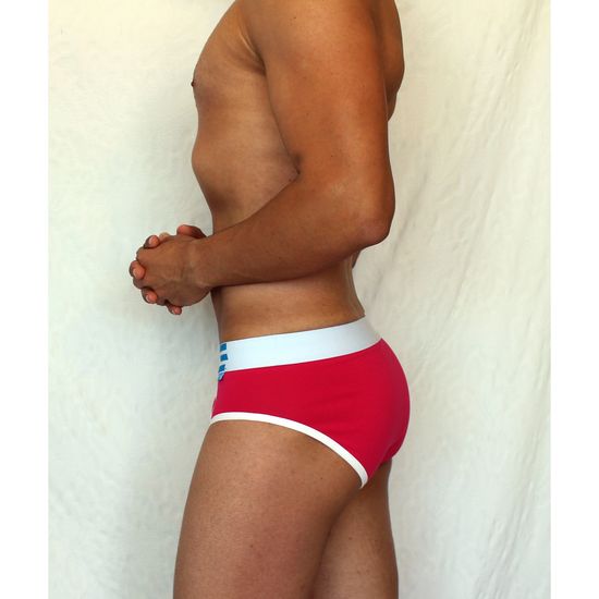 Мужские трусы брифы красные Boefje