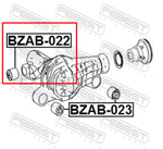 Сайлентблок переднего редуктора Мерседес ML. BZAB022