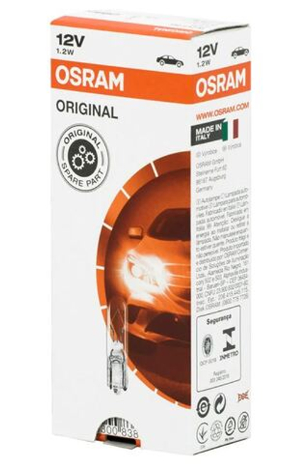 Автолампа 12V 1.2W б/цок Osram