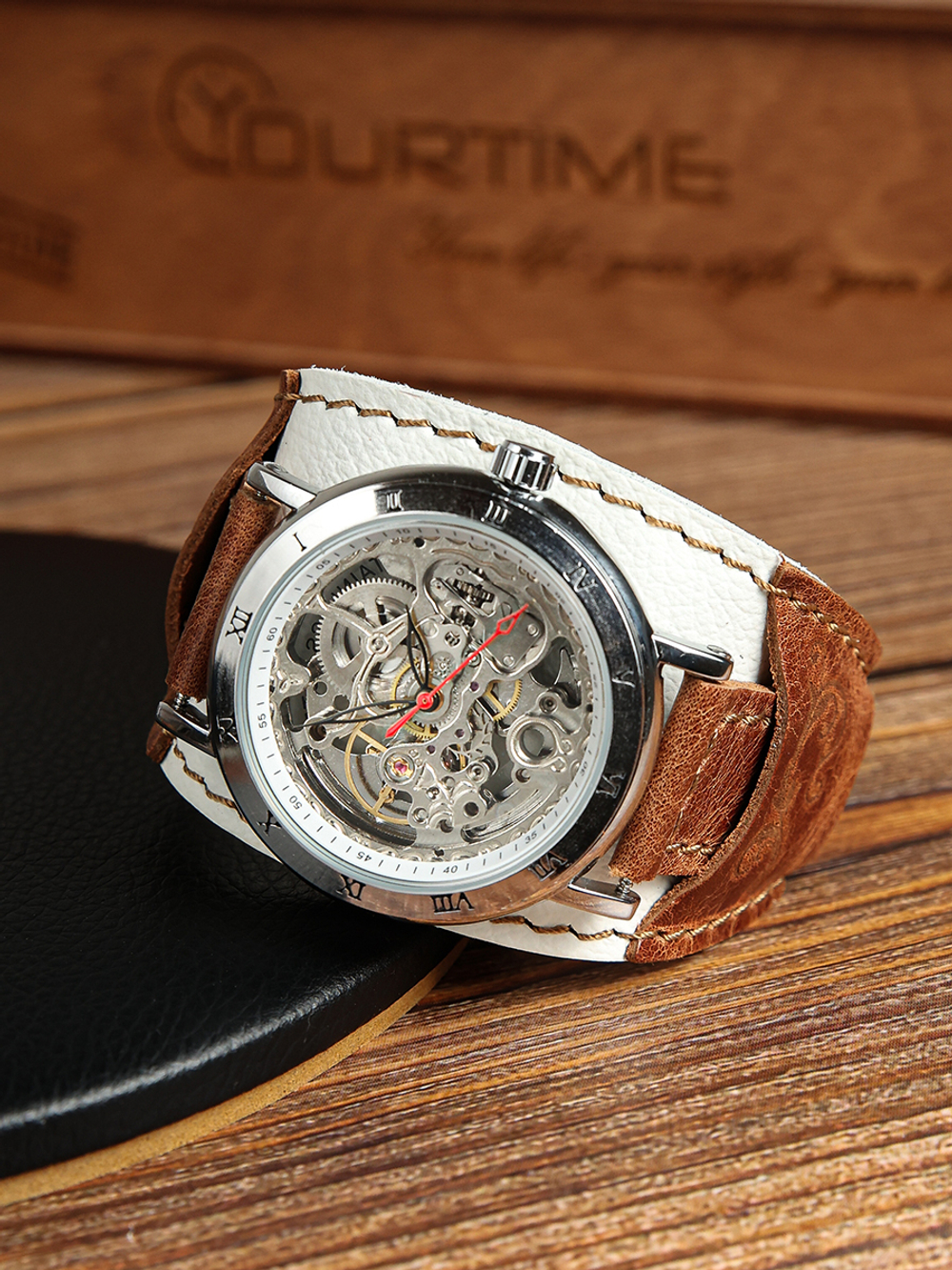 Часы скелетоны женские механические Spirit YOURTIME