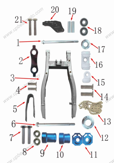 Запчасти D к питбайку Motax CRF 125