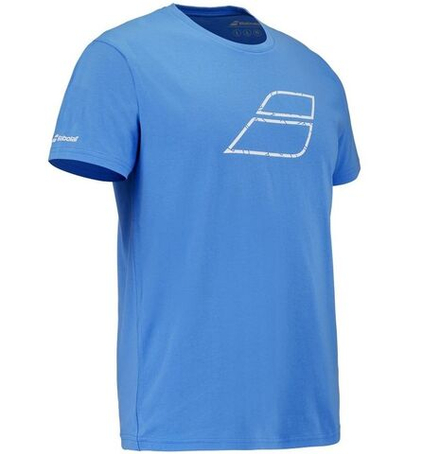 Детская теннисная футболка Babolat Exercise Cotton - malibu blue