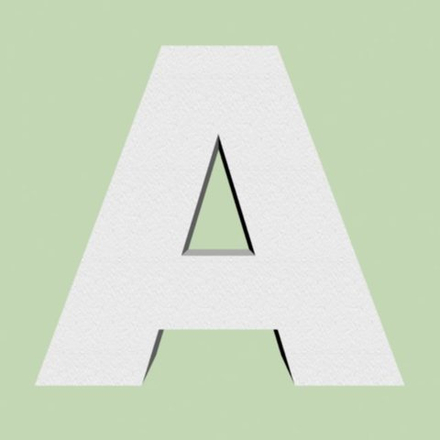 Буква А шрифт Arial
