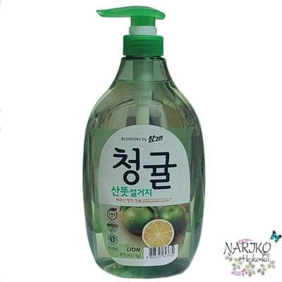 Средство для мытья посуды, овощей и фруктов Lion Chamgreen Зеленый цитрус, 970 мл.