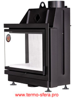 Каминная топка Экокамин Альфа 700 L два стекла левая