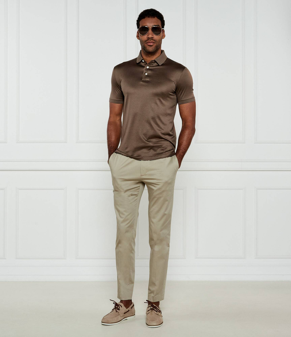 Поло Emporio Armani - коричневый(8N1F98 1JUVZ)