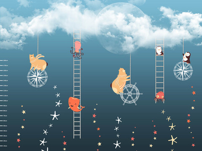 Дизайнерские обои Wall Street Funny Tour