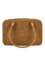 Bag ROMA L NEW suede light caramel color