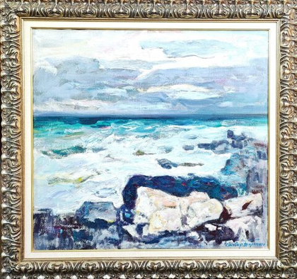 Картина Толочко В.И. "На берегу моря" холст/масло 75х70