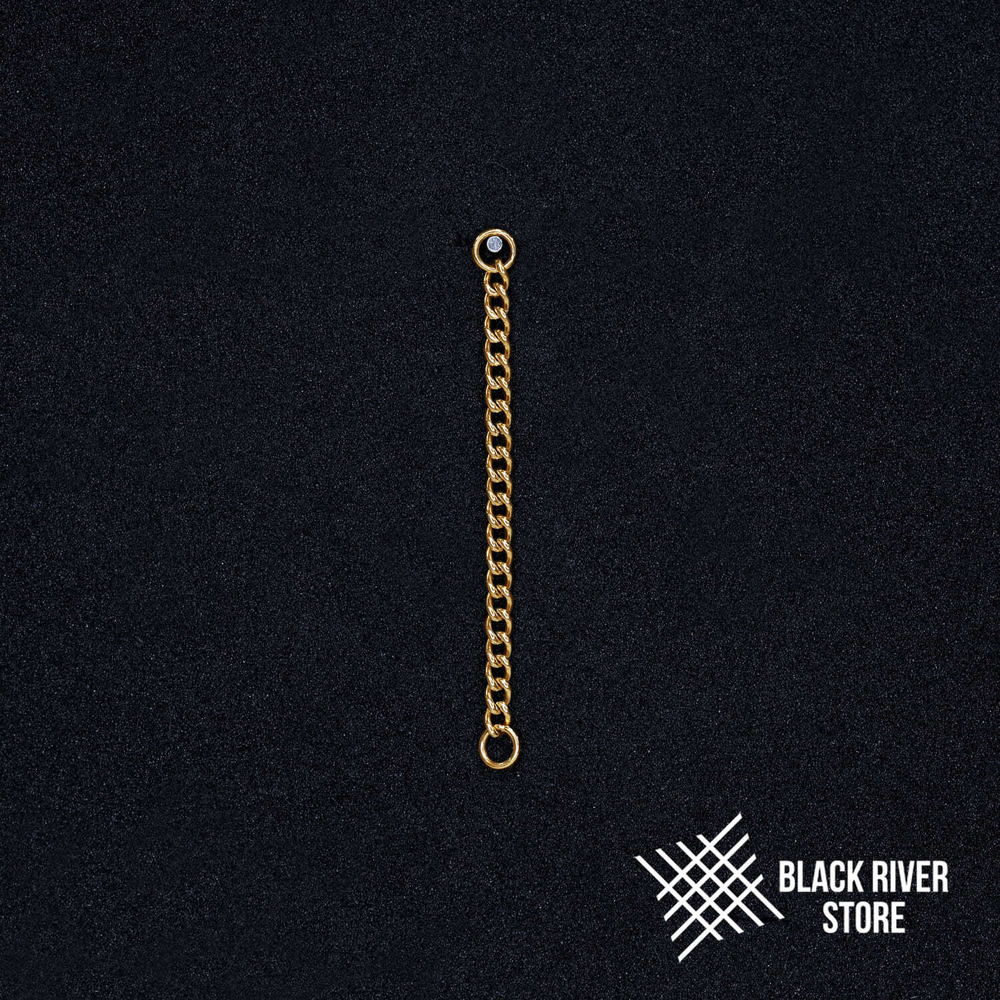 Titanium Chain IG Curb PVD Yellow 2.1мм