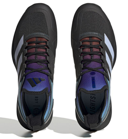 Мужские кроссовки теннисные Adidas Ubersonic 4 M Heat - grey six/blue dawn/core black