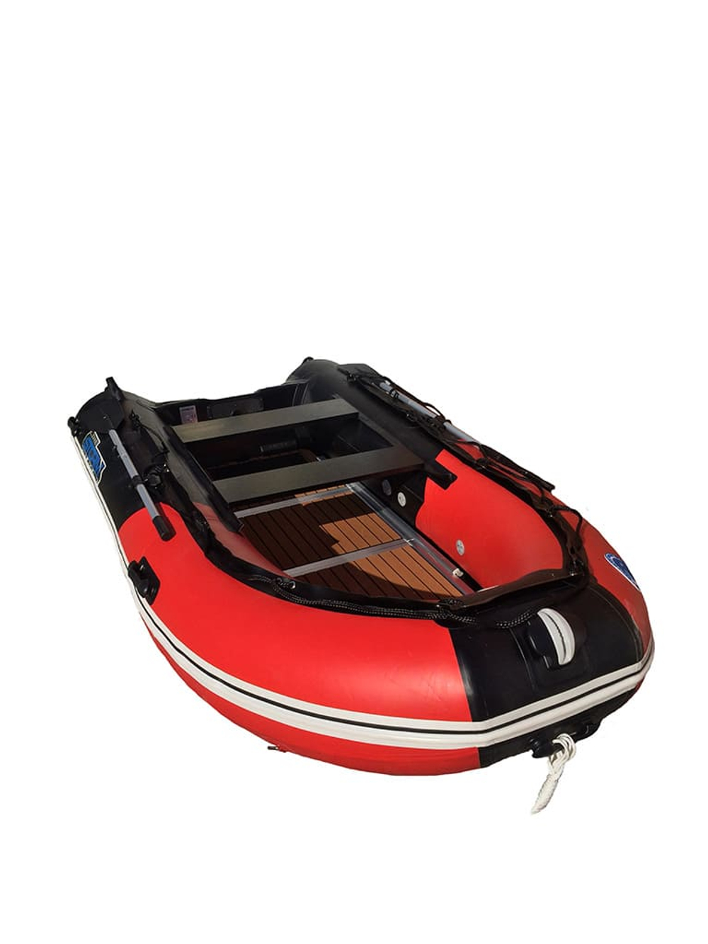 Лодка ПВХ STORMLINE Flexiteek 340 (черно-зеленая/красно-черная)