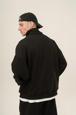 Толстовка KUL'TURA "HALF ZIP" Черный