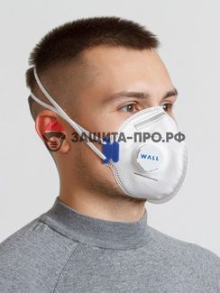 Респиратор Wall 95HK, FFP2, c клапаном