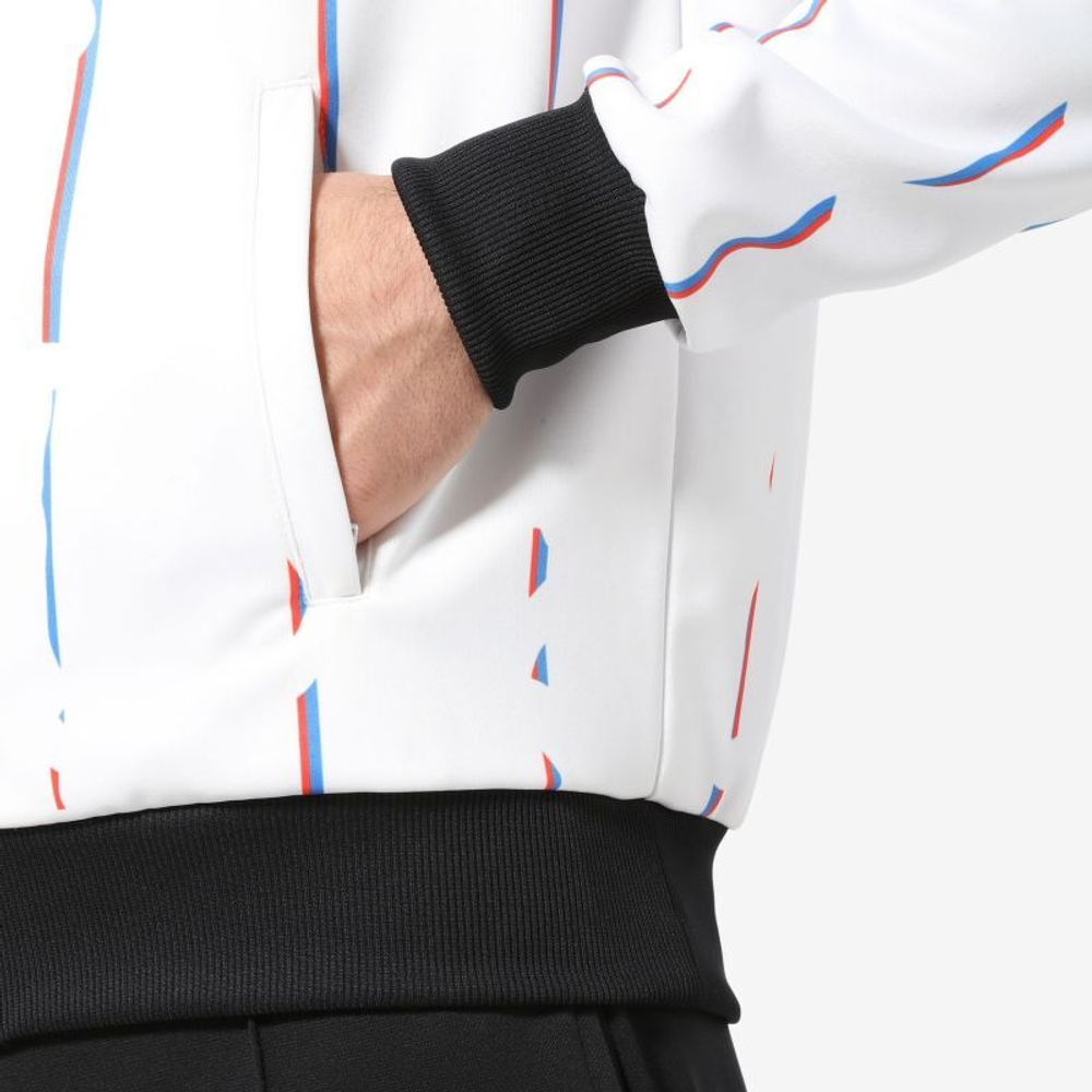 Мужской теннисный костюм Australian Double Jumpsuit With Stripes - bianco