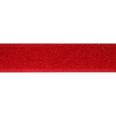 Лента контактная "липучка" 25мм красн. МЯГКАЯ (148) VT (25)
