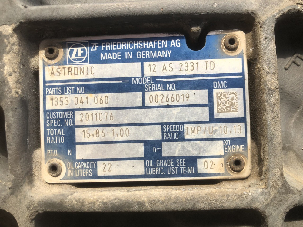 АКПП в сборе ZF 12AS2331TD 2015 г.