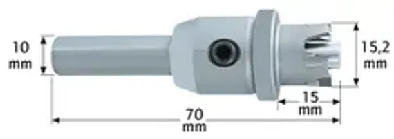 Коронка алмазная Karnasch Diamond Grit Ø14×38 мм, по стеклу и керамике, арт. 21.1500-014