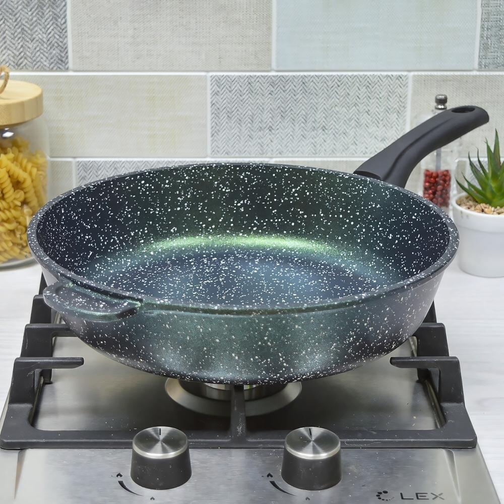 Сковорода 28см Сияние Green с несъемной ручкой, с2851Gr