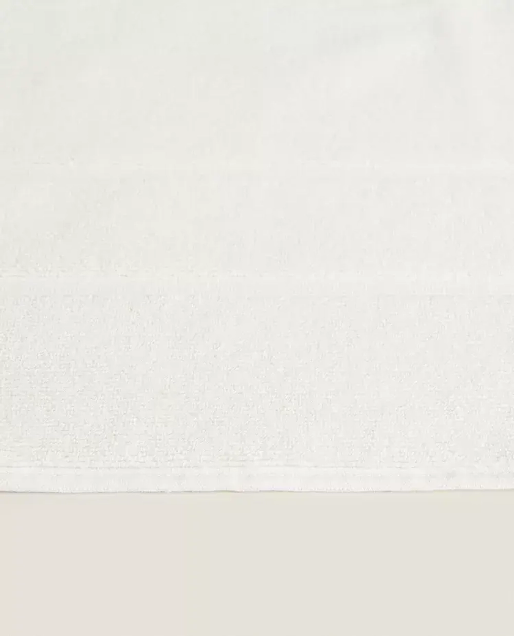 ZARA HOME ХЛОПКОВЫЙ НЕСКОЛЬЗЯЩИЙ КОВРИК ДЛЯ ВАННОЙ, СЛОНОВАЯ КОСТЬ