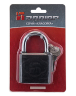 Замок навесной АЛЛЮР ВС1Ч-4506 d8мм черный/1418 на стенде