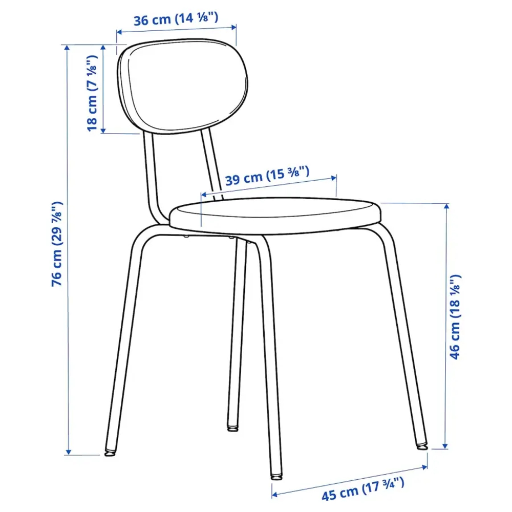 Стол и 2 стула  - IKEA STENSELE / ÖSTANÖ ИКЕА, 70х70х75 см, черный