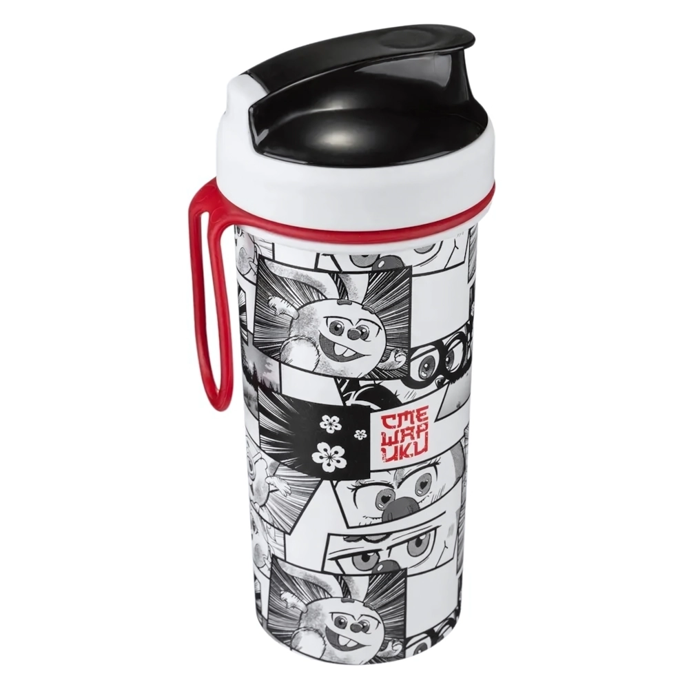 Стакан детский с крышкой «СМЕШАРИКИ» белый 400мл