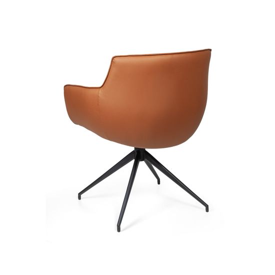 Полукресло крутящееся Sofia, экокожа soft-touch, терракот