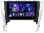 Магнитола Toyota Camry 50 2011-2014 (рамка серебристо-черная 9) - Teyes CC3 Android 10, ТОП процессор, 4/32 Гб, CarPlay, SIM-слот