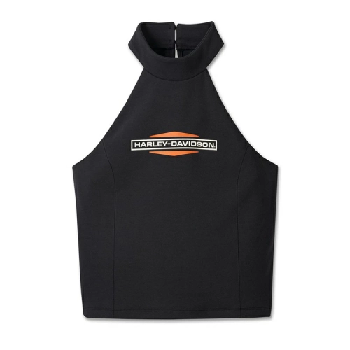 Топ Women's Stacked Bar & Shield Halter Harley-Davidson