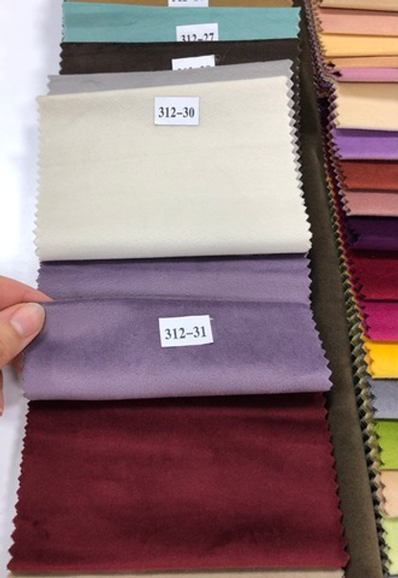 Шторы из однотонного бархата матового, цвет 31 фиолетовый