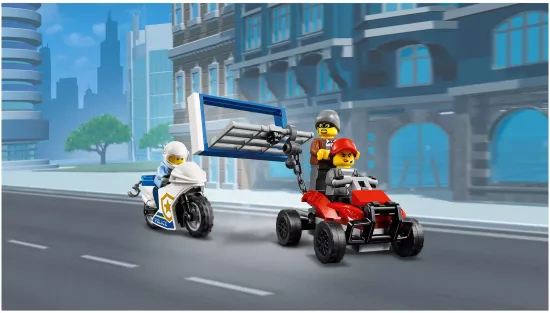 LEGO Конструктор LEGO City Police 60244 Полицейский вертолётный транспорт, 317 дет.
