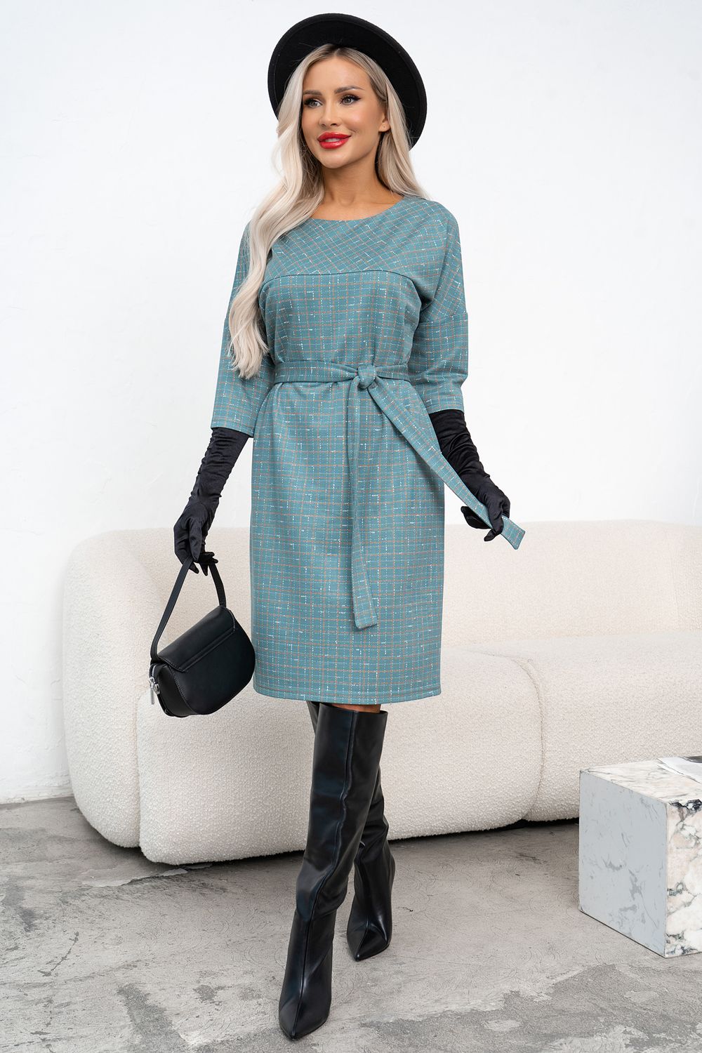 Платье Вики (мятный)-52р-р Р11-1226/3 Nikol