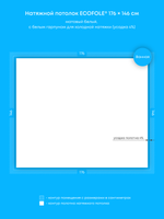 Натяжные потолки: 2.6 м2, 2.6 м2, 15.4 м2