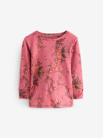 Пижама для девочки Next B30-731, 3 шт., Бордовый, Розовый, Кремовый