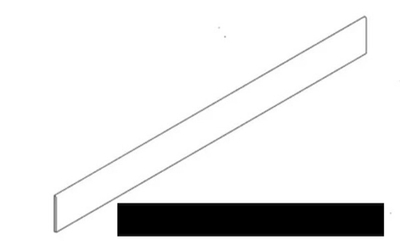 Плинтус BATTISC.ABSOLUTE BLACK 6MM LPP/RTT (97118)