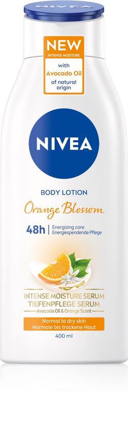 Nivea Orange Blossom - питательное увлажняющее молочко для тела /   400  ml  / GTIN 9005800355672