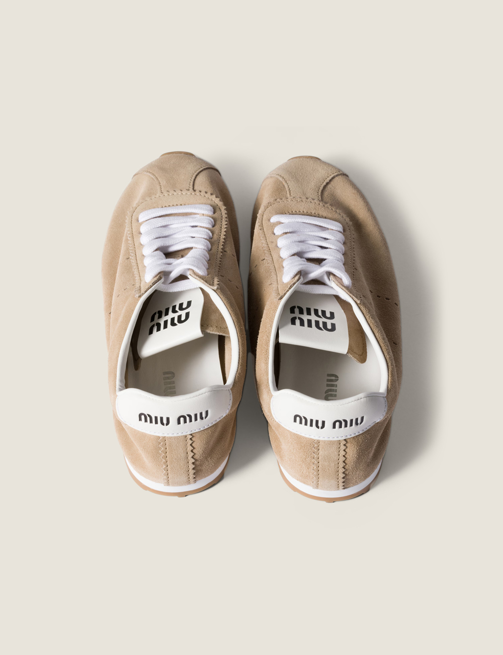 Miu Miu Plume Suede "Desert Beige"