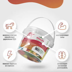 Мармелад ЛОШАДКИ LuckyPro для лошадей Horse-Bio, 450 г