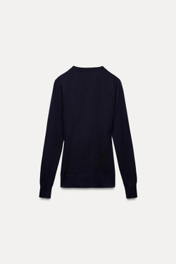 ZARA КАРДИГАН С ПУГОВИЦАМИ, МОРСКОЙ СИНИЙ