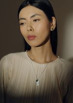 Серьги Crystal Classic с зеленым агатом