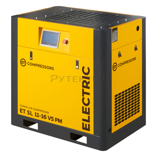 Винтовой компрессор с частотным регулированием производительности и двигателем на постоянных магнитах ET-Compressors SL 11-16 VS P