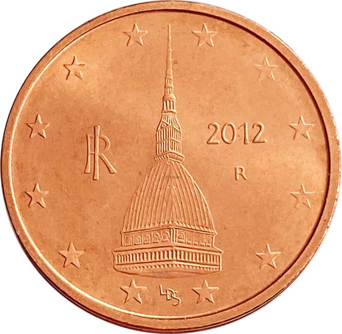 2 евроцента 2012 Италия (2 euro cent)