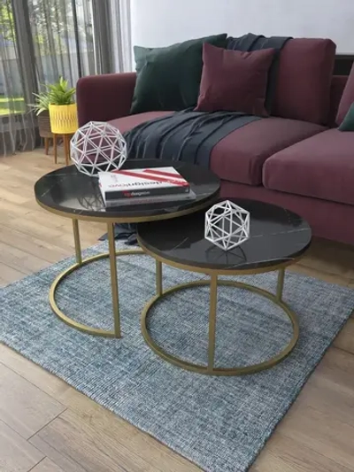 Комплект журнальных столов Акцент - ЗЧГ - МДФ в ПВХ