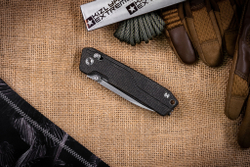 Складной нож SRM Rubik Large Satin сталь 10Cr15CoMoV рукоять Black Micarta (7228L-MB)