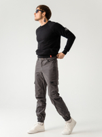 Брюки карго мужские темно-серые Город Горький