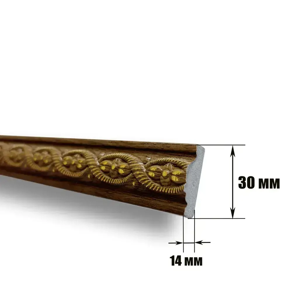 Багет интерьерный 2 шт. декоративный профиль 30*14*1200 "Флоренция" (ПИ30Ф)