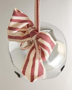 ZARA HOME ЕЛОЧНОЕ УКРАШЕНИЕ В ФОРМЕ КОЛОКОЛЬЧИКА, СЕРЕБРЯНЫЙ