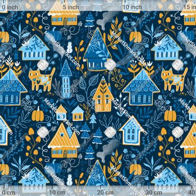 Имбирные печеньки. Домики, тыквы и котик by kostolom3000 385 DPI